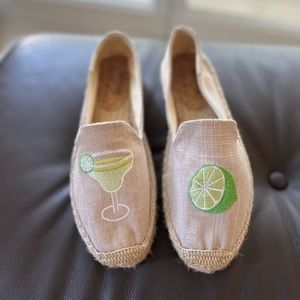 Soludos lime espadrille sandals